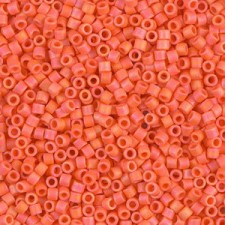 Miyuki delica beads 10/0 - Matted opaque orange ab DBM-872
